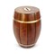 Large Wine Barrel Shaped Brown Wooden Decorative Coin Bank Money Saving Box